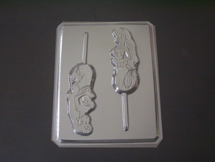 228sp Ocean Princess Chocolate or Hard Candy Lollipop Mold 228sp Ocean Princess Chocolate or Hard Candy Lollipop Mold